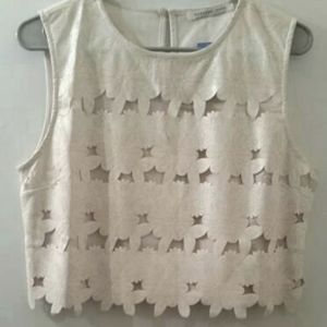 Endless rose floral cut out crop top